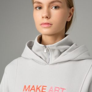 Hoodie with slogan