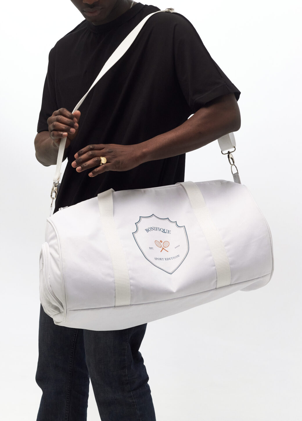 White sports bag