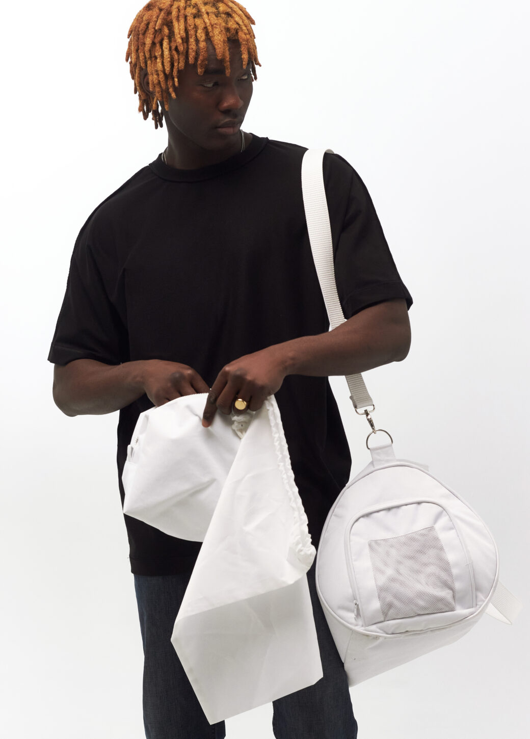 White sports bag