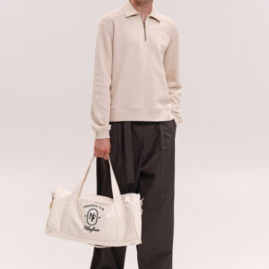 Beige sports bag