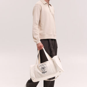 Beige sports bag