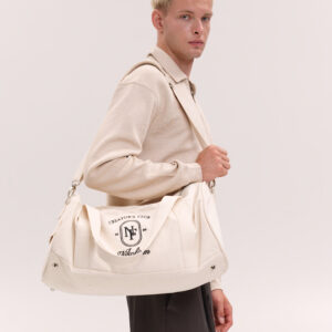 Beige sports bag