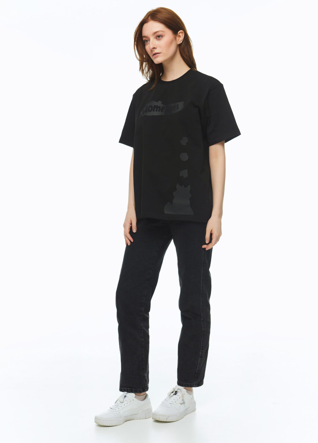 Black T-shirt Playrix with print