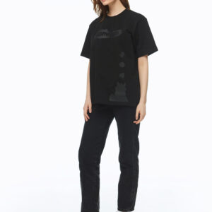 Black T-shirt Playrix with print