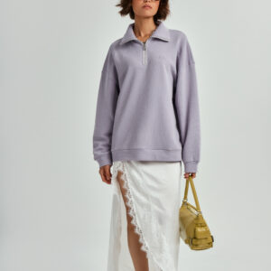 Half-zip sweatshirt TOUCHING GRASS