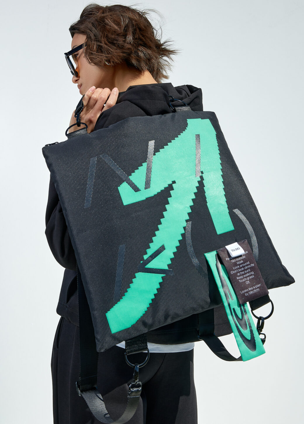 Bag-backpack TOUCHING GRASS