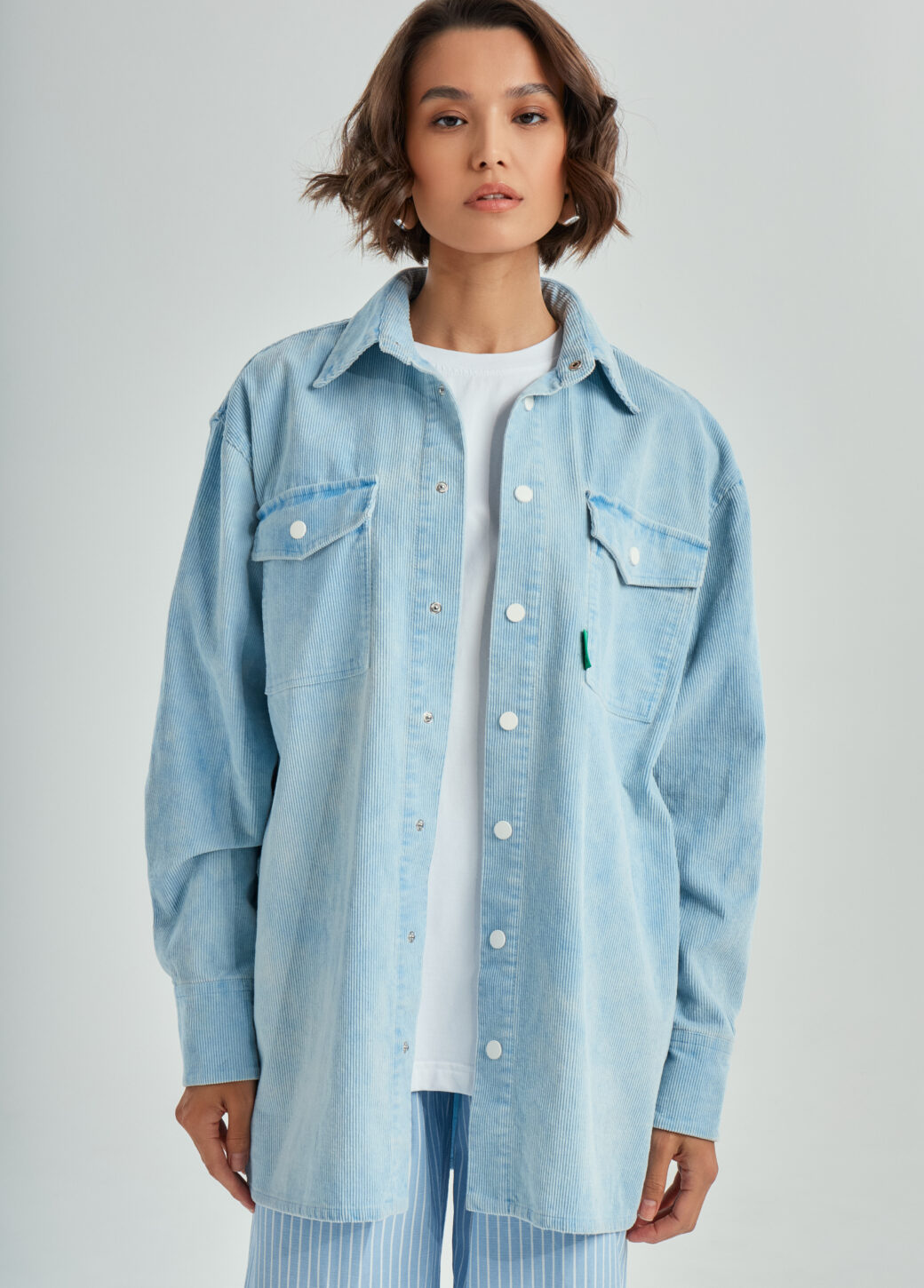 Shirt TOUCHING GRASS blue