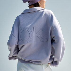 Half-zip sweatshirt TOUCHING GRASS