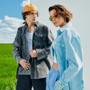 Shirt TOUCHING GRASS gray